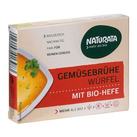 Gemüse-Brühwürfel mit Bio-Hefe ohne Palmöl, EU Bio
