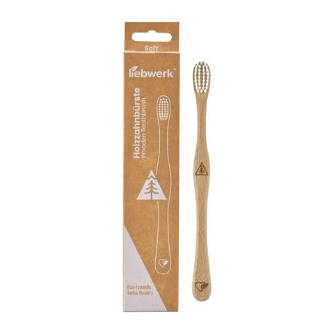 Zahnbürste Erwachsene soft PINE, 100% FSC Holz oder Fasern