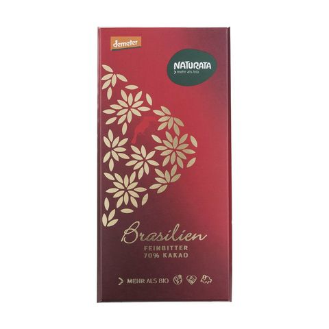 Schokolade Feinbitter Brasilien 70%, Demeter