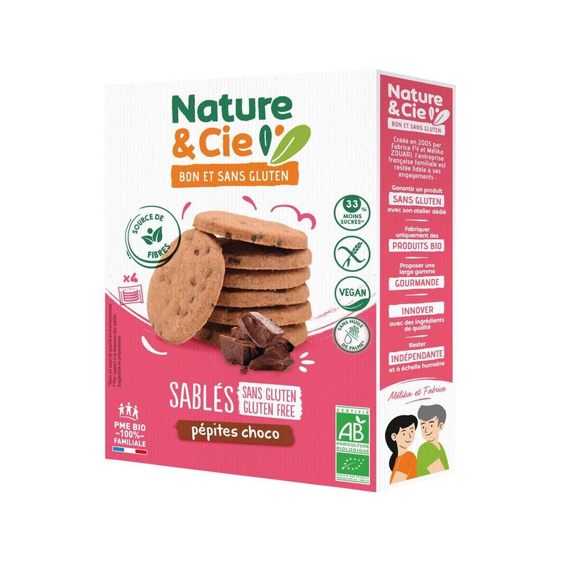 Schokoladenkekse mit Schokostückchen glutenfrei, EU Bio