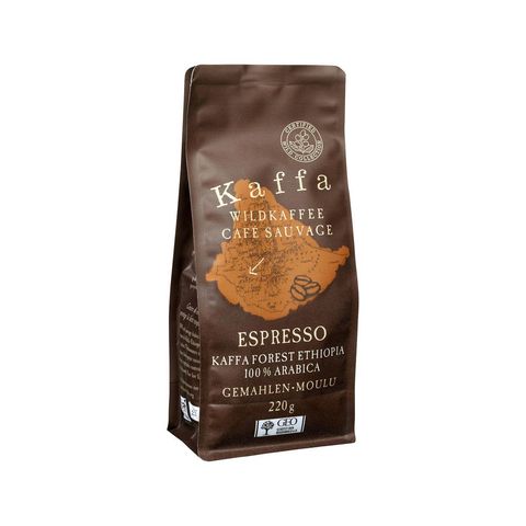 Wildkaffee Kaffa Espresso gemahlen, EU Bio / FLO-Fairtrade