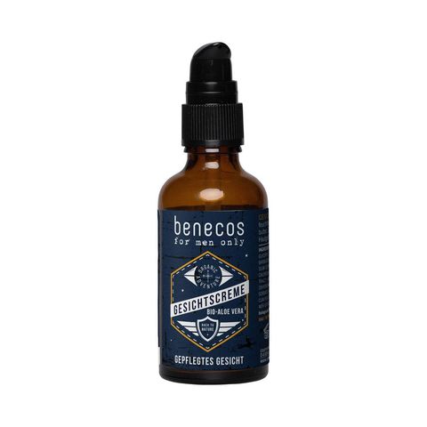 for men only Gesichtscreme BIO-Aloe Vera, BDIH COSMOS ORGANIC