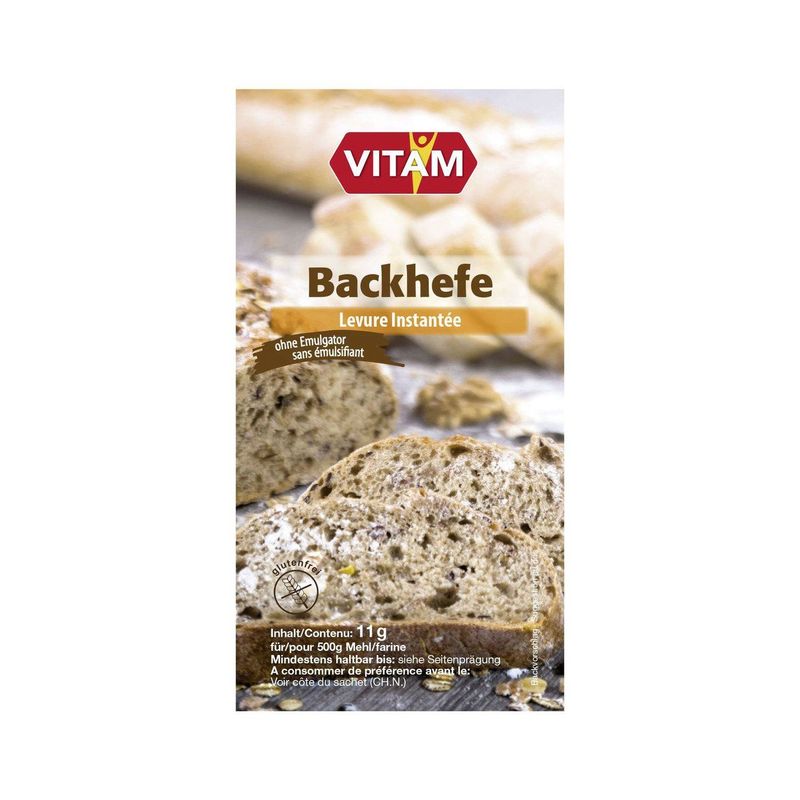 Back-Hefe instant ohne Emulgator, Konventionell