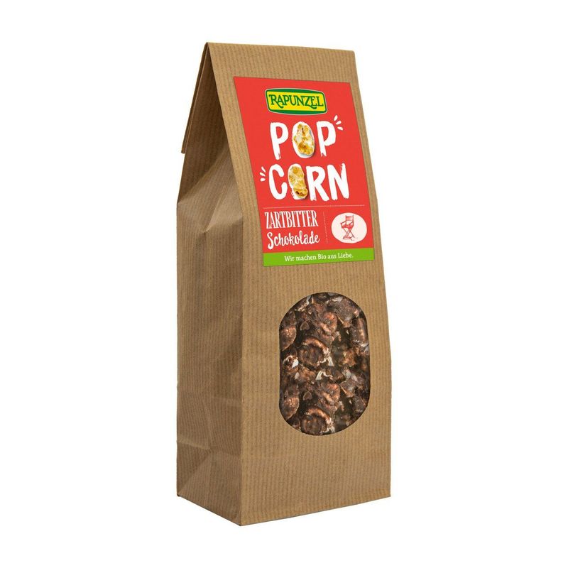 Popcorn mit Zartbitterschokolade, EU Bio