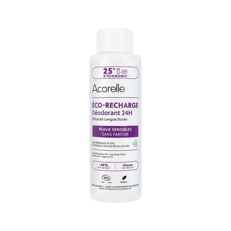 Eco-Refill Roll-On Deo 24h Sensible Haut, Cosmetique Bio - COSMOS ORGANIC