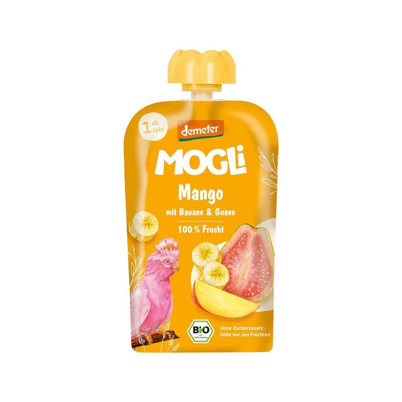 Quetschie Mango mit Banane & Guave, Demeter