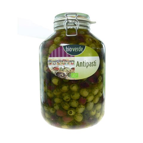Oliven-Mix ohne Stein mit Kräutern, EU Bio