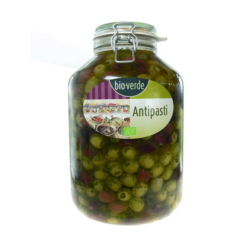 Oliven-Mix ohne Stein mit Kräutern, EU Bio