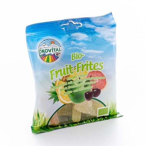 Fruit-Frites-Fruchtgummi mit Fruchsaftgehalt, EU Bio
