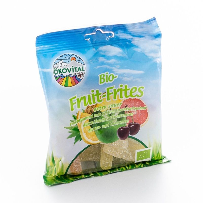 Fruit-Frites-Fruchtgummi mit Fruchsaftgehalt, EU Bio
