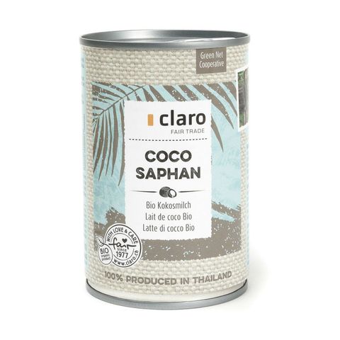 Kokosmilch Coco Saphan, Schweizer Bio-Verordnung / Fairer Handel (Claro; Hand in Hand; etc.)