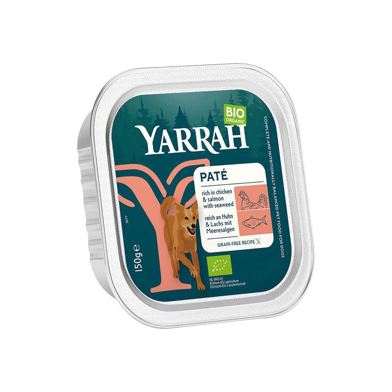 Hundefutter Paté mit Huhn & Lachs, EU Bio
