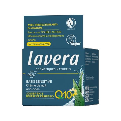 basis sensitiv Q10 Anti-Falten Nachtcreme, NaTrue