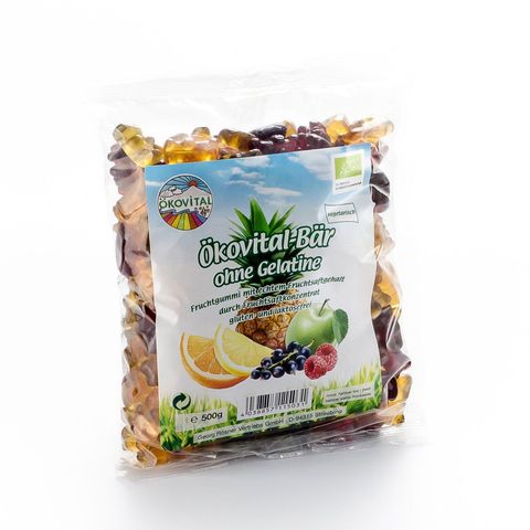 Ökovital-Bär-Fruchtgummi ohne Gelatine, EU Bio
