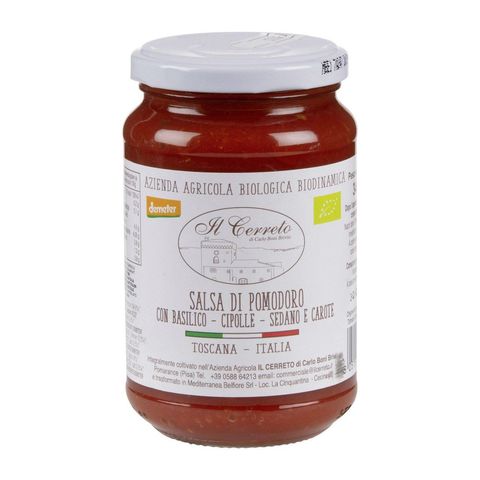 Salsa di pomodoro basilico-cipolle-sedano e carote, Demeter