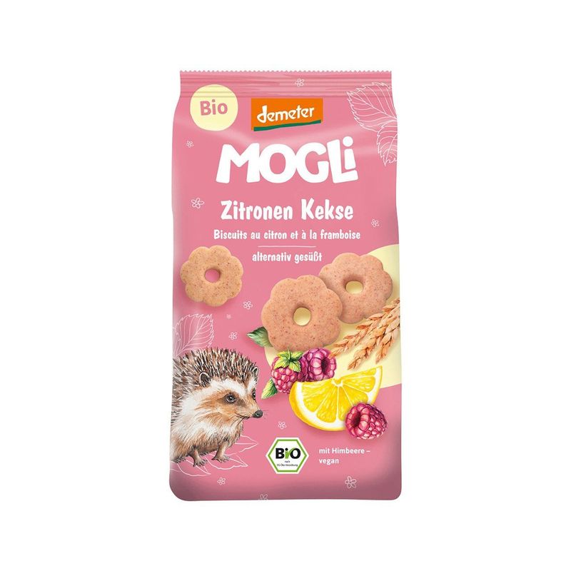 Zitronen Kekse mit Himbeere, Demeter
