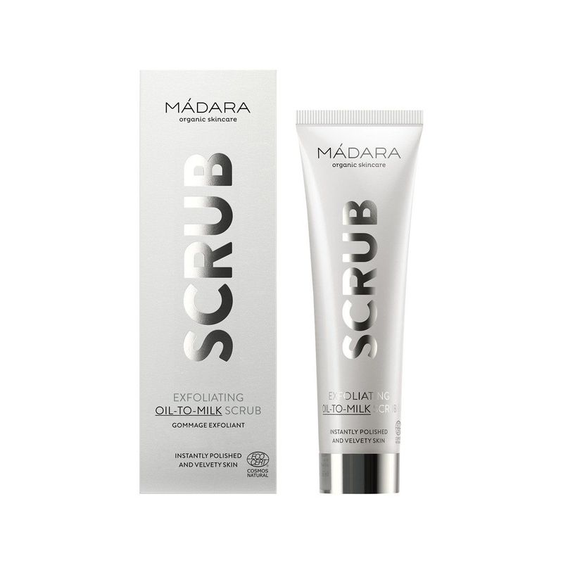 exfoliating oil-to-milk SCRUB, ECOCERT COSMOS NATURAL