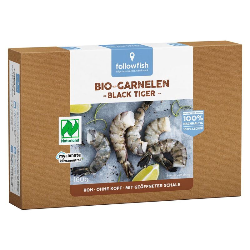 TK Black Tiger Garnelen, roh, EU Bio