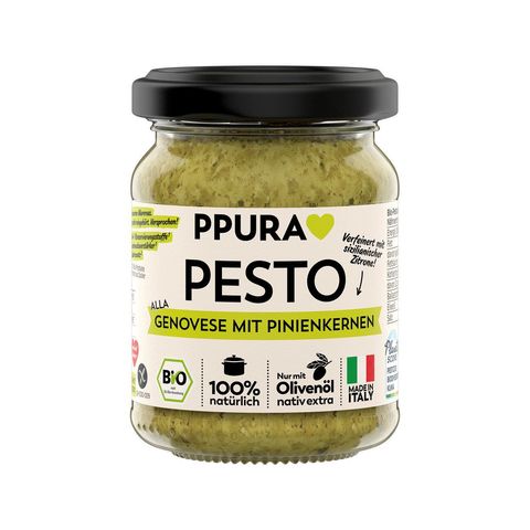 Pesto Genovese mit Pinienkernen, Schweizer Bio-Verordnung