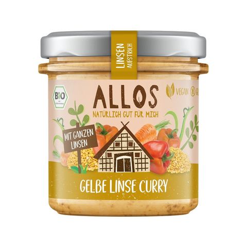 Linsen-Aufstrich Gelbe Linsen Curry, EU Bio