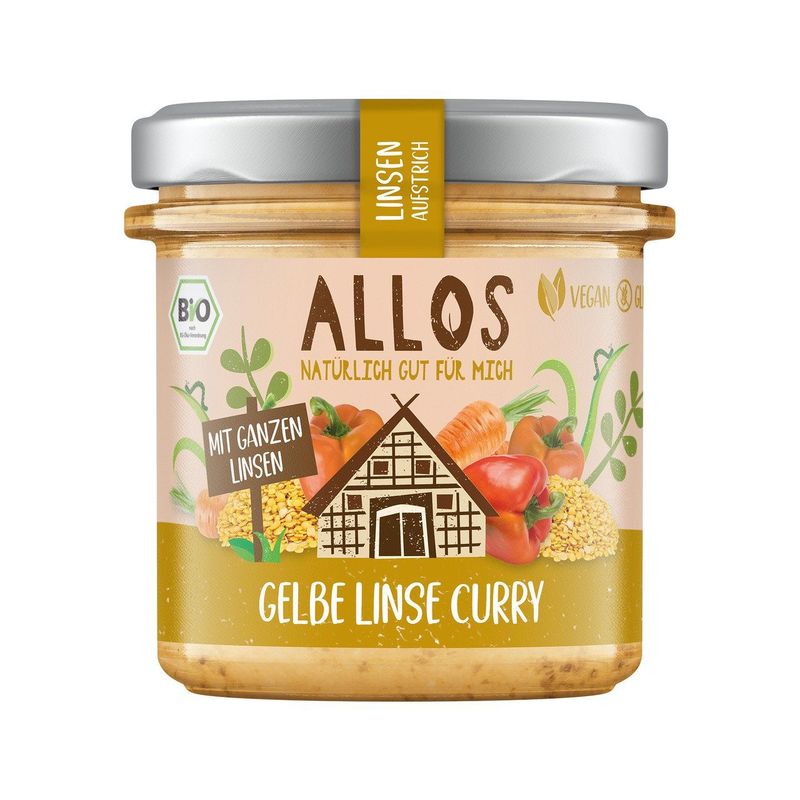 Linsen-Aufstrich Gelbe Linsen Curry, EU Bio