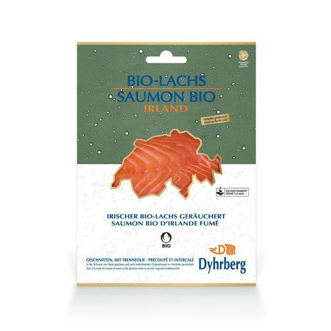 Irischer Lachs geräuchert, Bio Knospe