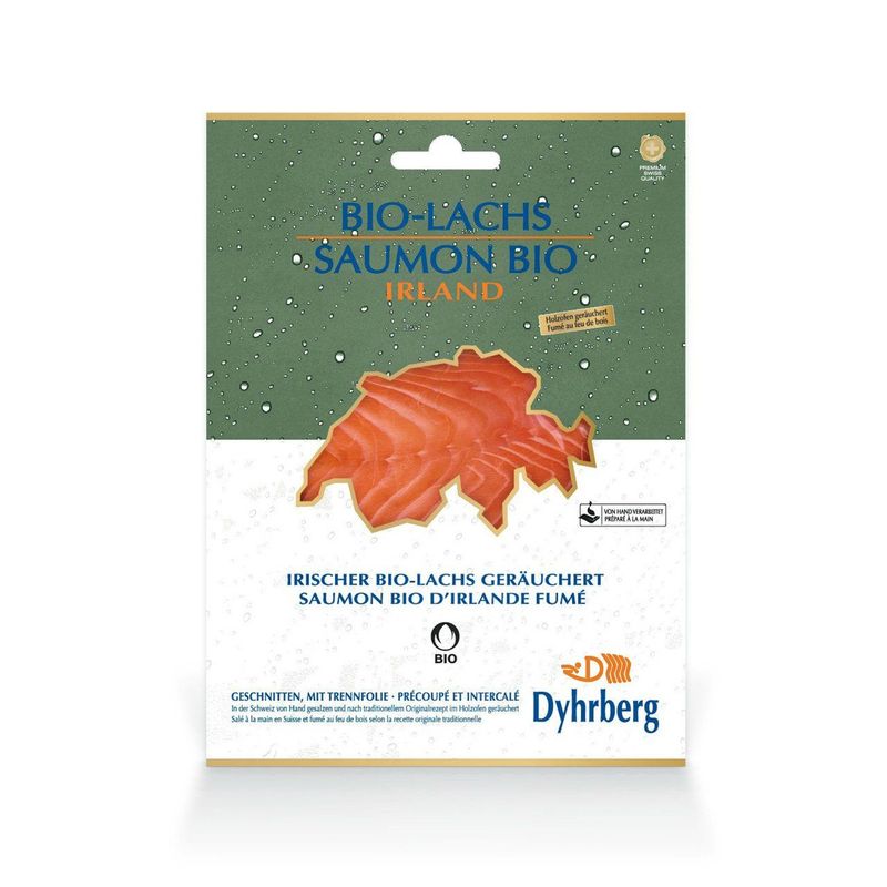 Irischer Lachs geräuchert, Bio Knospe