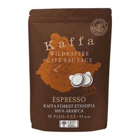 Wildkaffee Kaffa Espresso 40 Pads, Schweizer Bio-Verordnung / FLO-Fairtrade